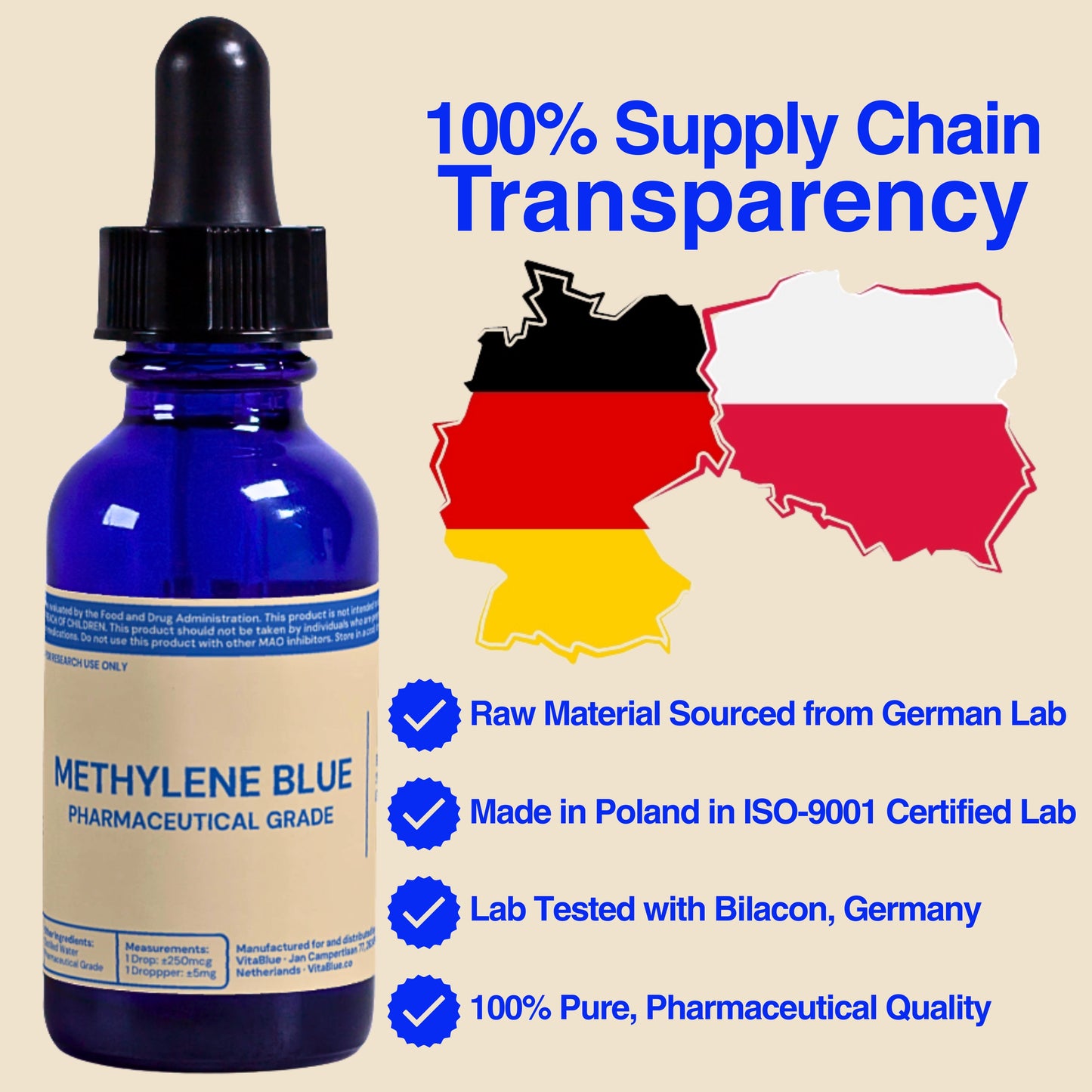 VitaBlue | 150mg | 30ml | USP Grade